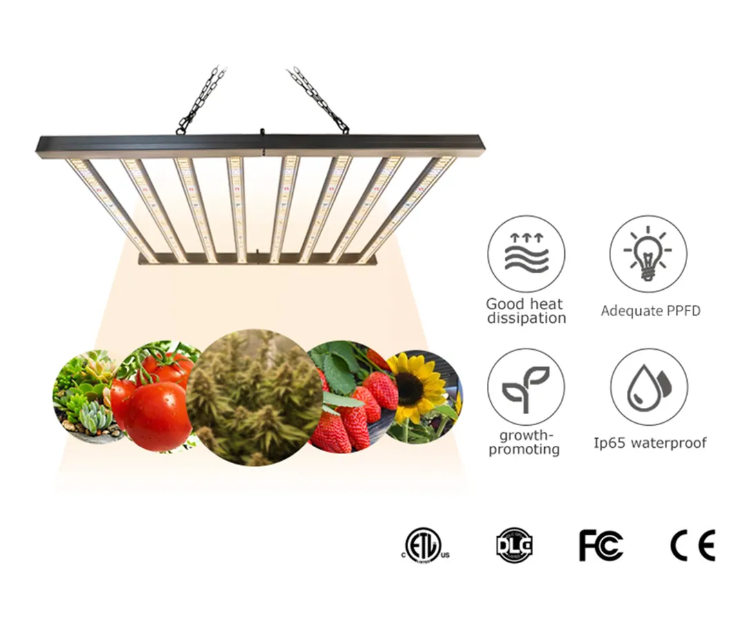 1200*1200mm 4fet 600W Aluminum Alloy Foldable LED Grow Light