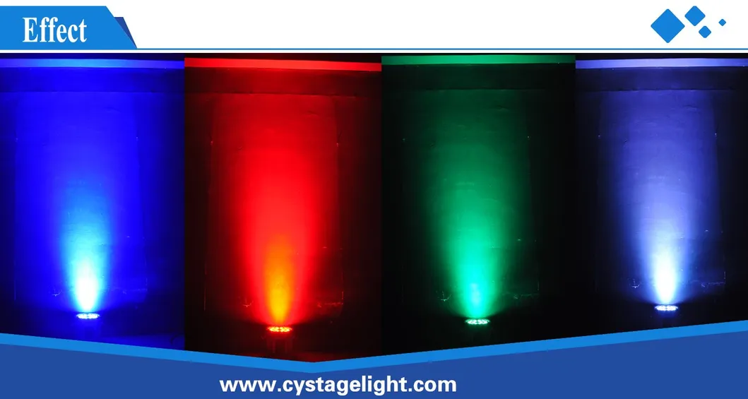 12X12W RGBWA UV 6in1 Outdoor LED PAR Can Light