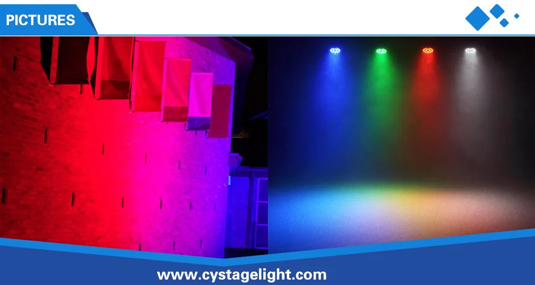 18PCS 10W RGBW 4in1 IP65 Waterproof DMX LED Wash PAR Can Lighting