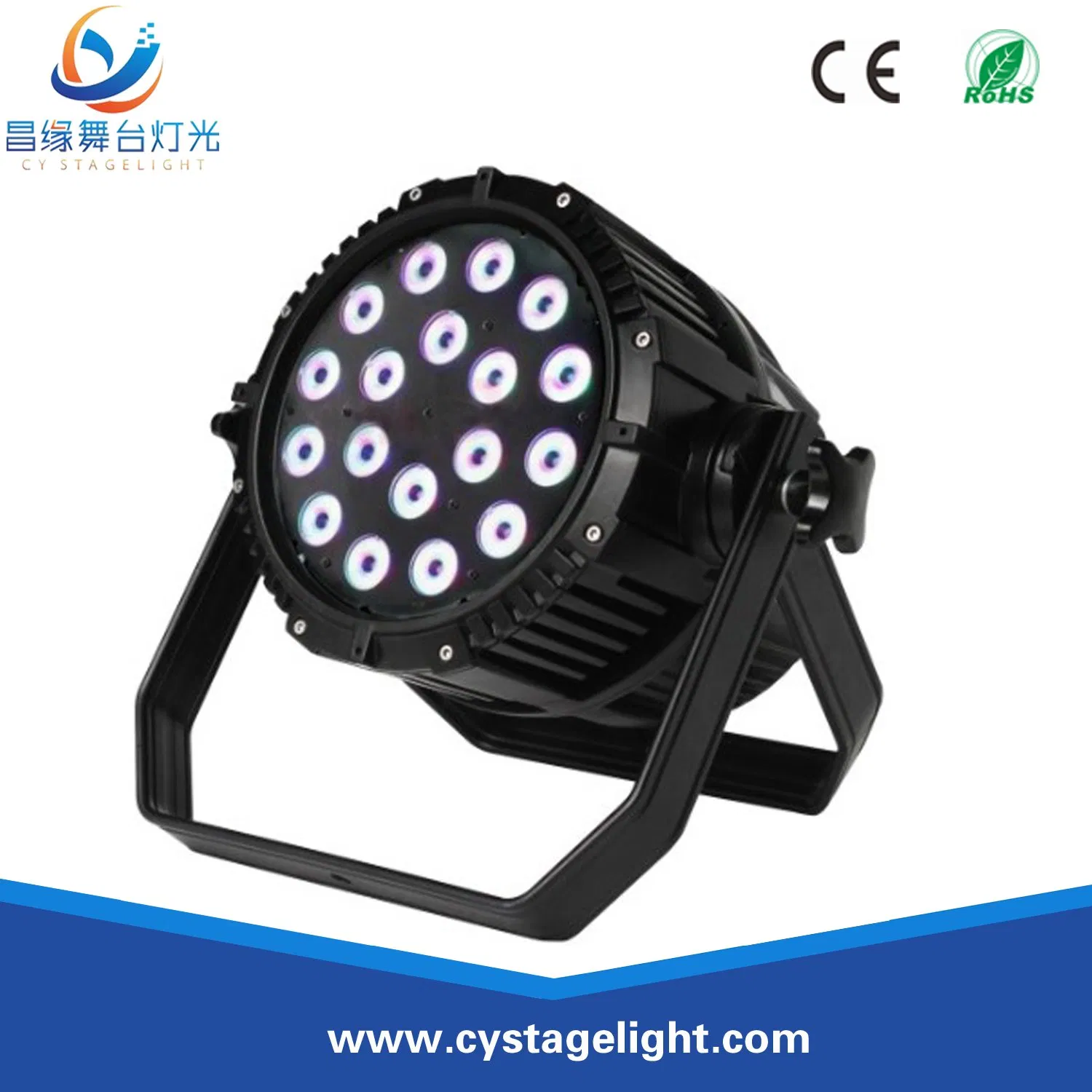 18PCS 10W RGBW 4in1 IP65 Waterproof DMX LED Wash PAR Can Lighting