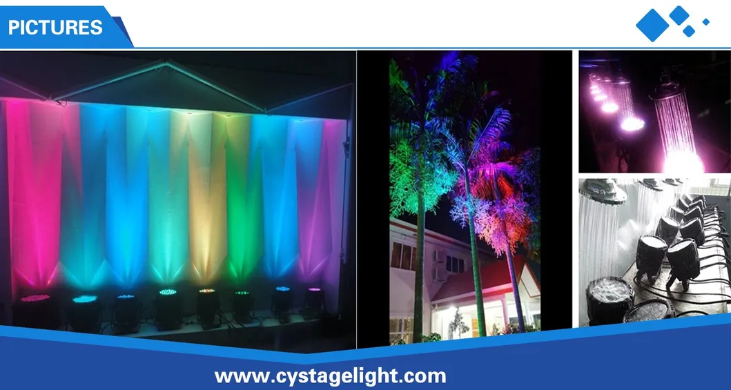 18PCS 10W RGBW 4in1 IP65 Waterproof DMX LED Wash PAR Can Lighting