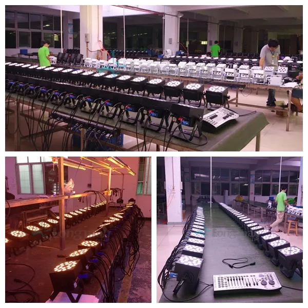 18PCS 10W RGBW DMX PAR Can LED for Disco