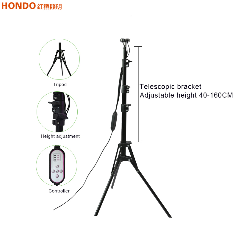 20W/40W Tripod Stand Adjustable LED Grow Light for House Garden Hydroponics Succulent Growing