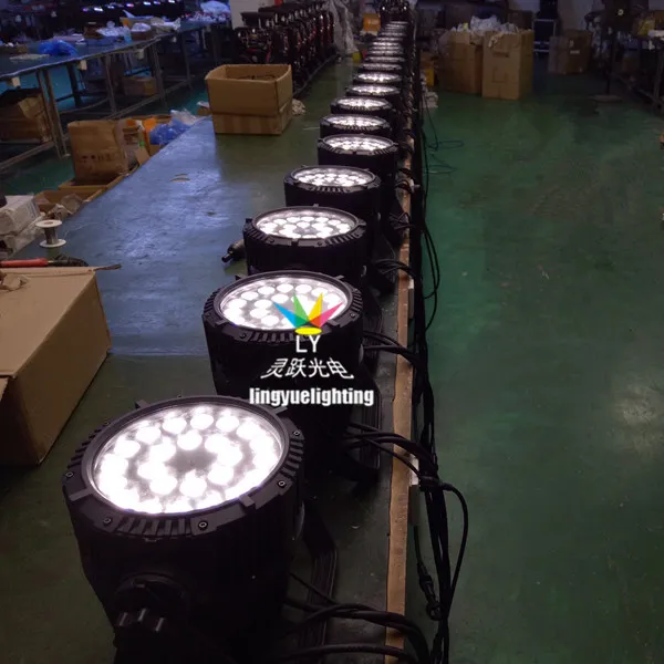 24PCS 12W RGBW Outdoor Lighting Waterproof LED PAR Can