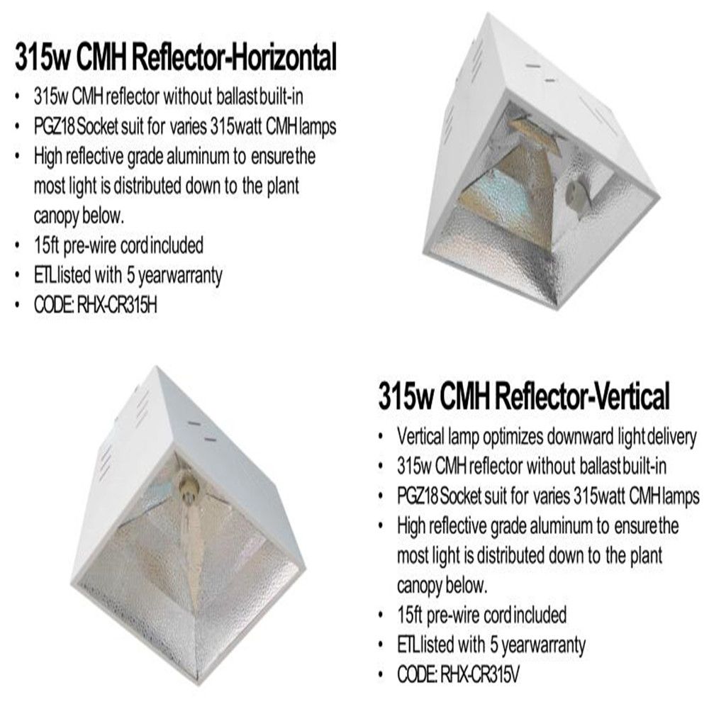 315W High Efficiency Indoor Hydroponic Grow Light Fixture