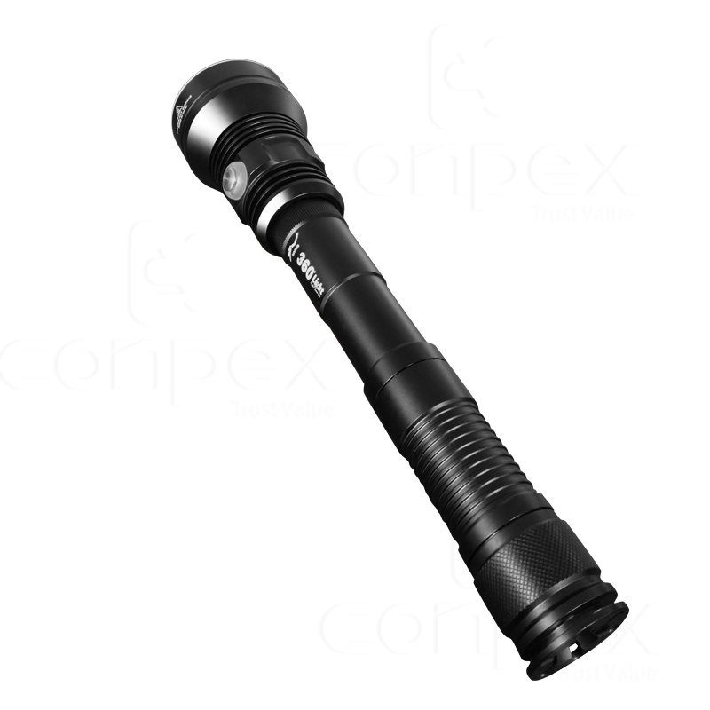 360light Brightest 6000K 80 Meter Dp70 Ipx8 Hunting Flashlight LED Torch for Diving
