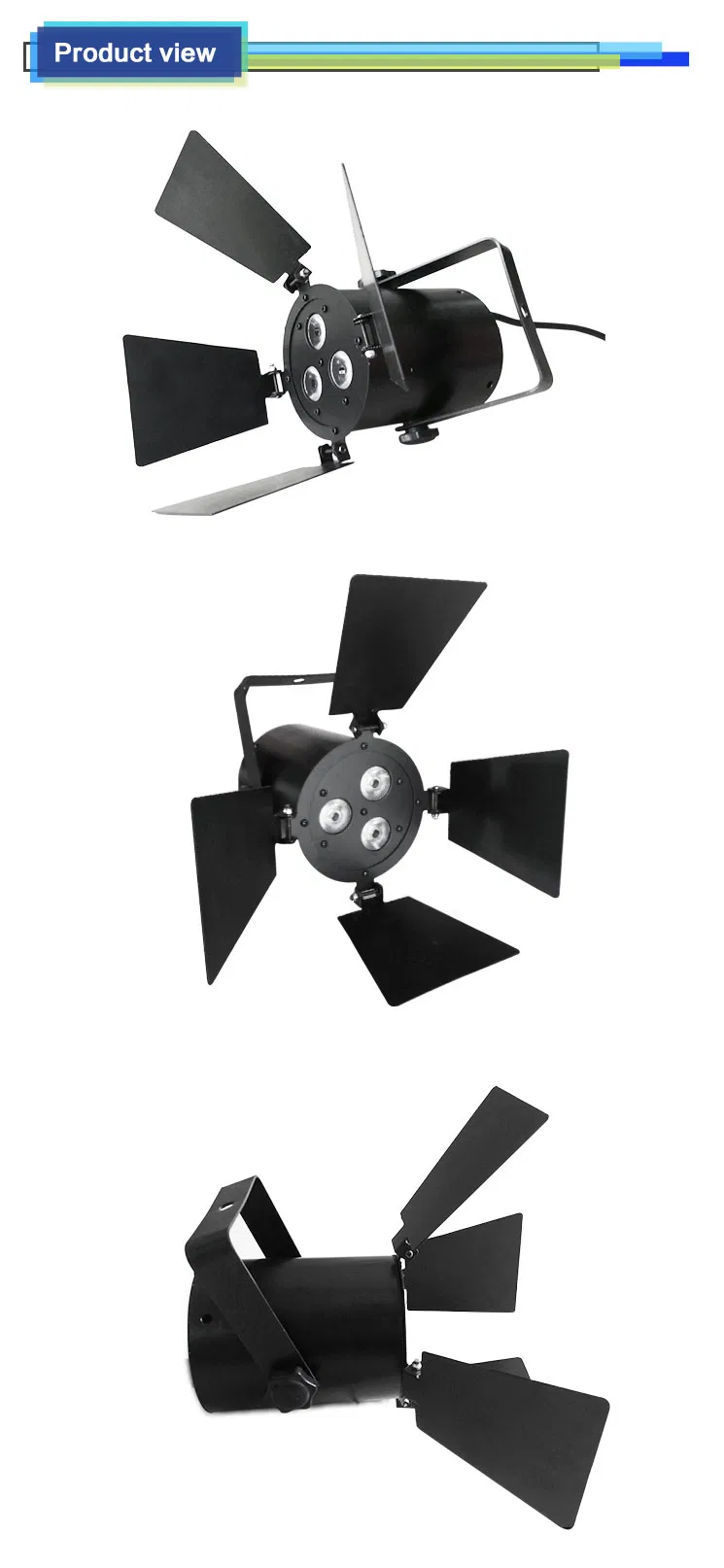 3PCS LED PAR Light DMX Control