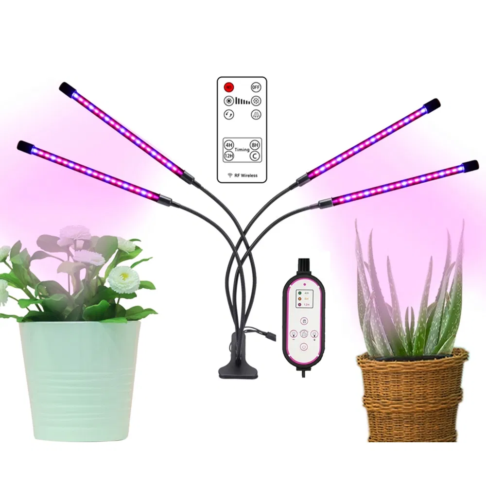 4 Heads Full Spectrum Plant Growth Light with Remote Control