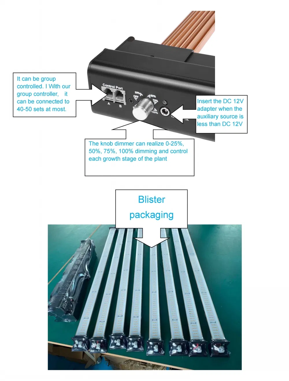 50000h LVD Approved Rygh Export Standard Paper Carton Lamp Gavita LED Grow Light