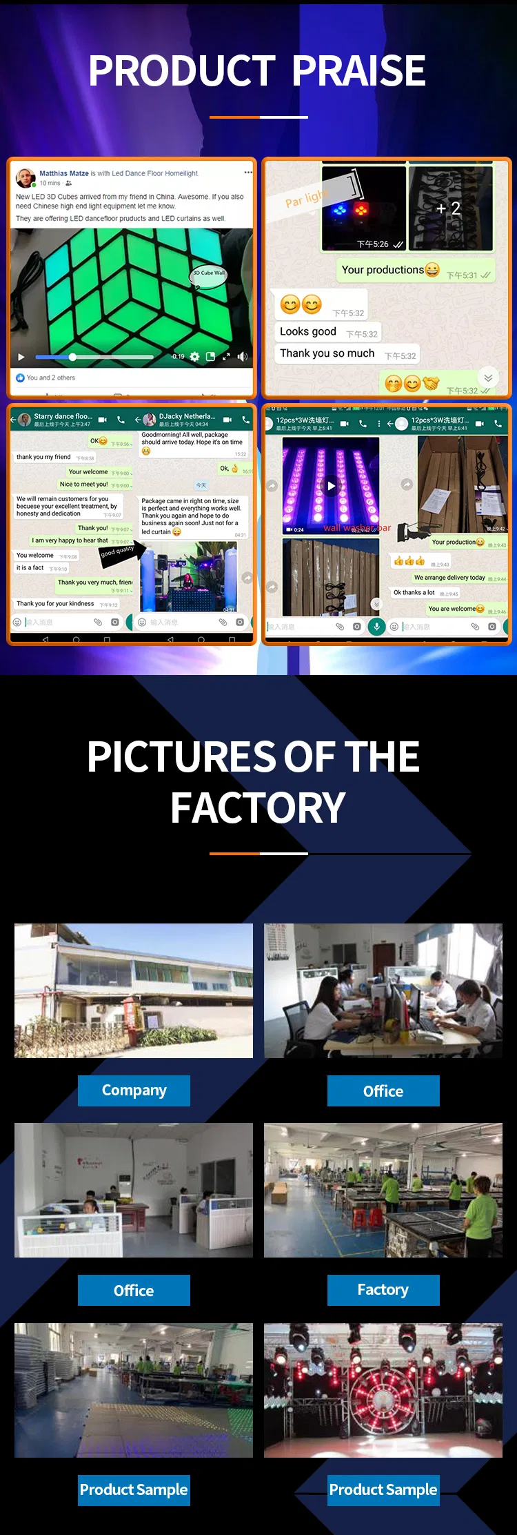 6*18W RGBW Auv Wireless LED PAR Light with WiFi