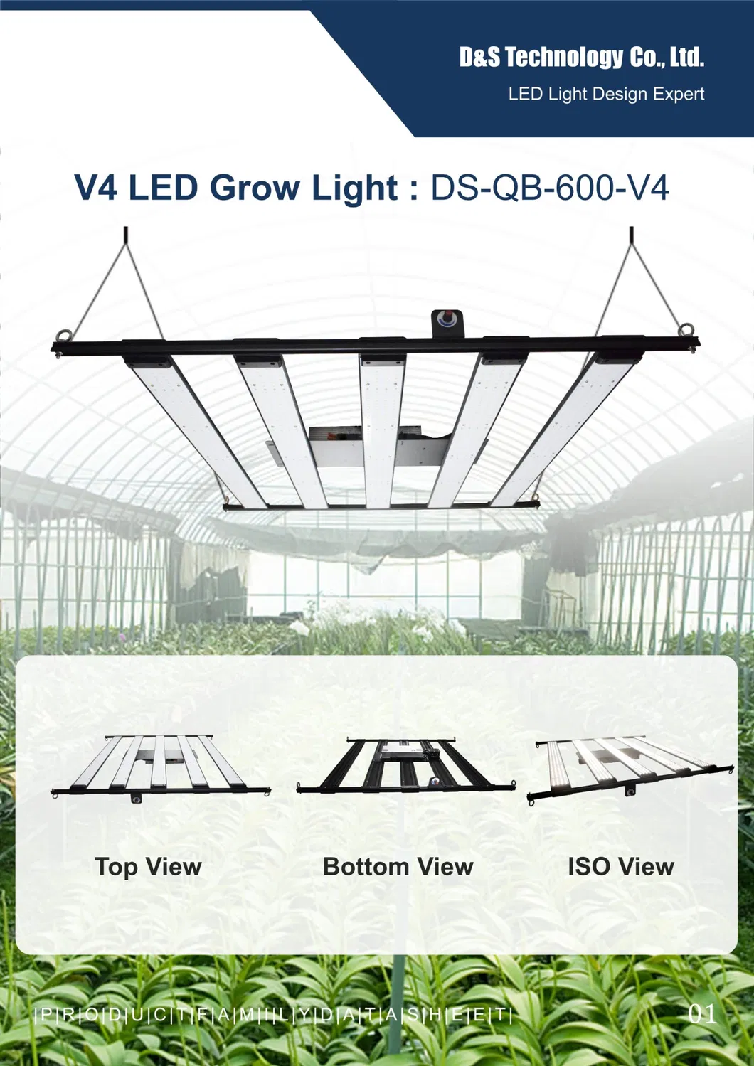 600W LED Grow Lights 1600PCS Full Spectrum Samsug Orsam Chip