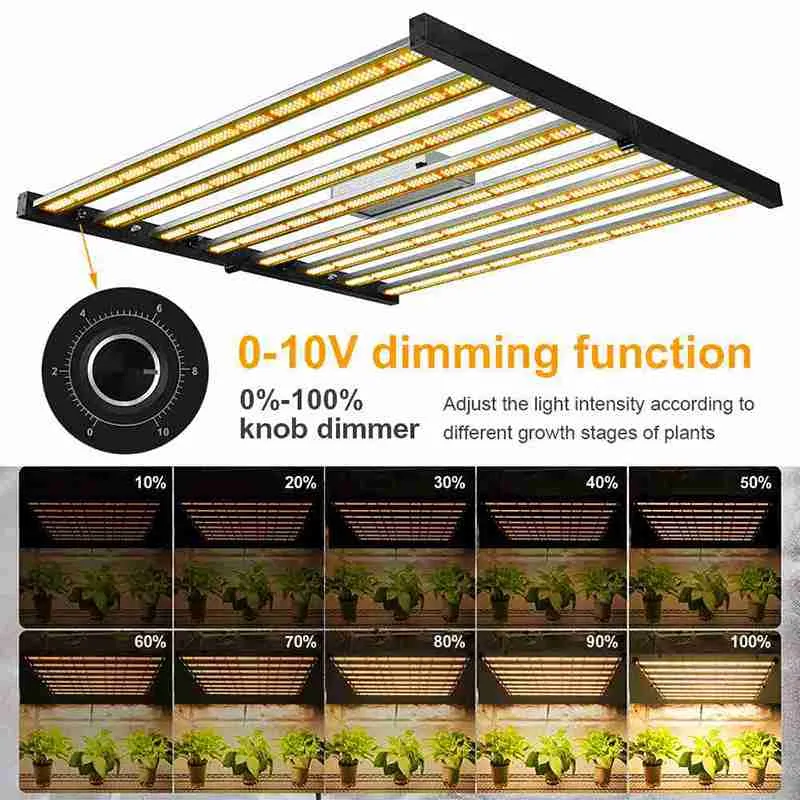 600W LED Growing Lights for Indoor Plants with Full Spectrum White