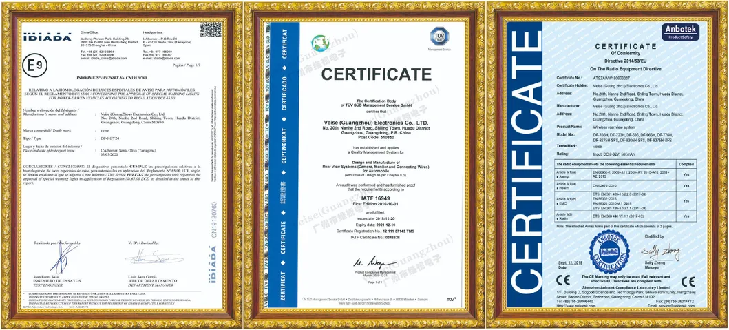 Amber Beacon Flexible DIN Pole Mount Tractor Rotating LED Warning Light ECE R65 IP69K