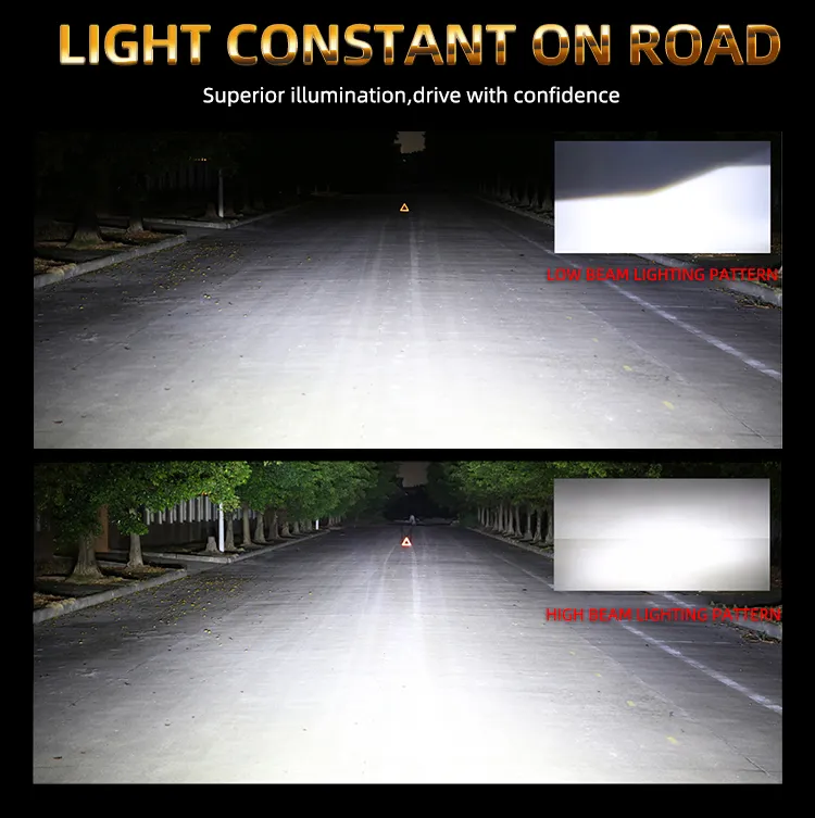 Auto System Lighting Waterproof H13 H11 9007 9004 8000lm Headlight LED, H7 H4 Car Lights LED Headlight Bulb