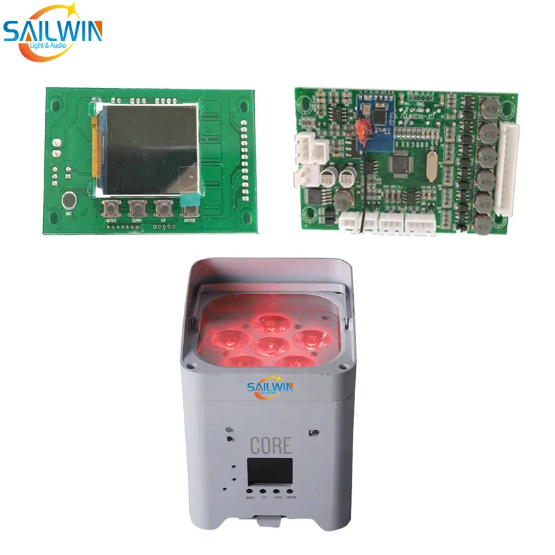 Battery Powered LED PAR Light PCB Motherboard 6/10CH