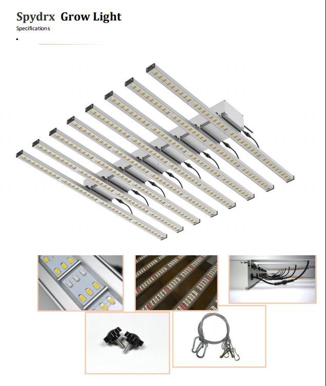 Bluetooth WiFi Dimmable Ppfd Fluence 640W 800W Full Spectrum Samsung Lm301b LED Grow Light