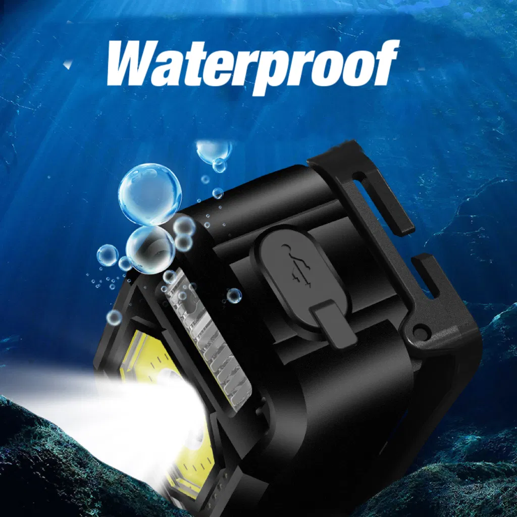 COB Rechargeable Headlamp with Sensor Switch LED Camping Headlamp