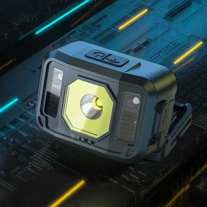 COB Rechargeable Headlamp with Sensor Switch LED Camping Headlamp