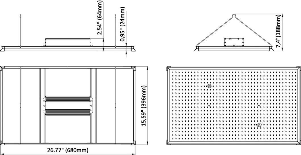 Csnj Tech 2021 Designing Dimmable 240W Lm301h LED Grow Light LED Full Sprectrum Panel Light