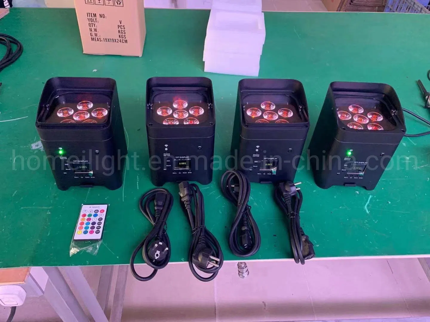 Direct Selling 6PCS 6 in 1 Wireless Remote Control WiFi Battery PAR Light Stage Performance Wedding Mini PAR Light