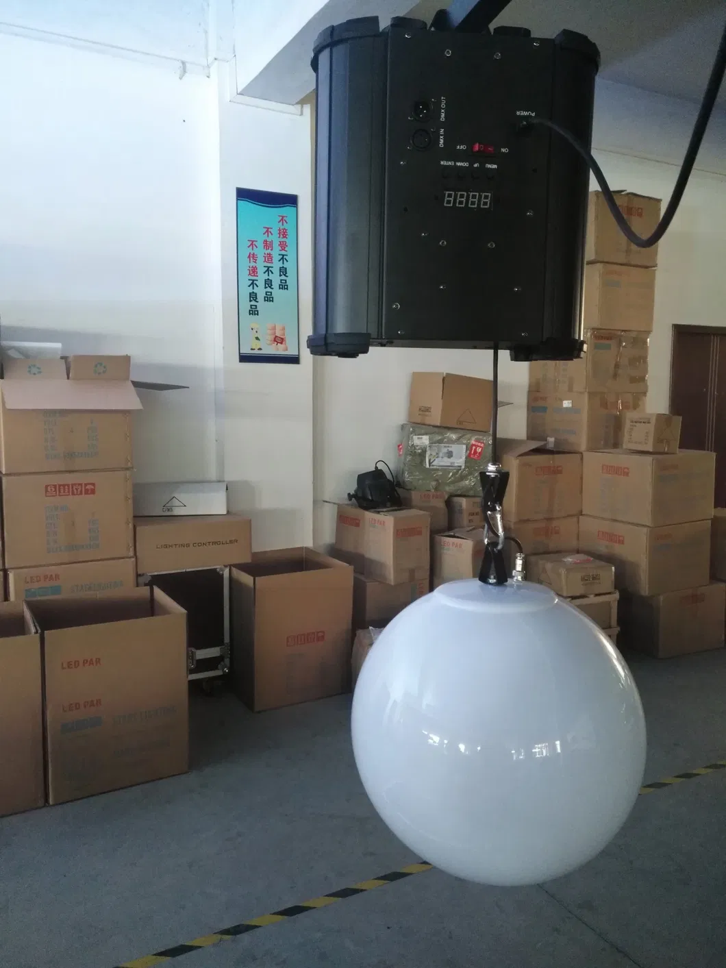 Disco DJ PAR Light 4*18W RGBWA+UV 6in1 PAR Can Wireless WiFi Control Battery Powered Uplights