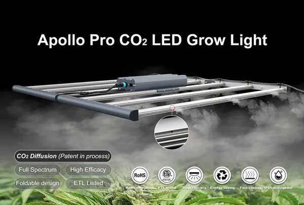 ETL and CE Approved 800W Commercial Full Spectrum LED Vertical Grow Bars with CO2 Diffusion Function Daisy Chain