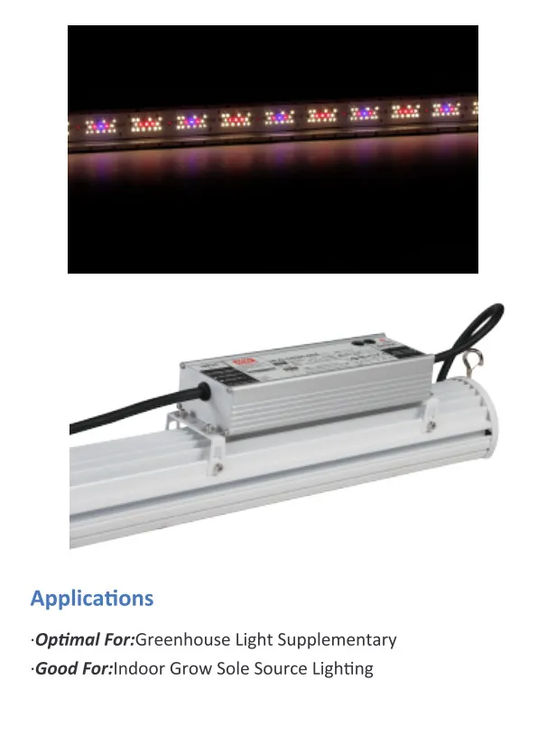 Factory Price Linear Design LED Grow Lights Bar 185W 150W