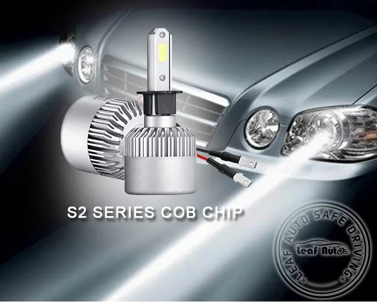 Focos LED S6 LED H1 H3 H7 H4 H13 H11 9004 880 9007 S2 Car Headlight Bulbs Luces LED S2 72W 8000lm Auto Headlight S2