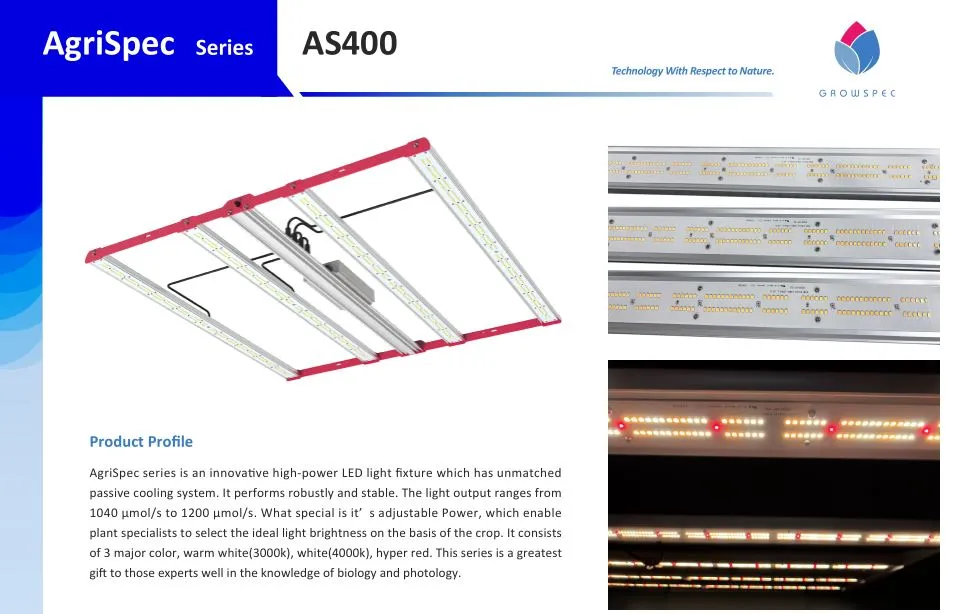 Growers Choice LED 400W LED Grow Light for Indoor Farming
