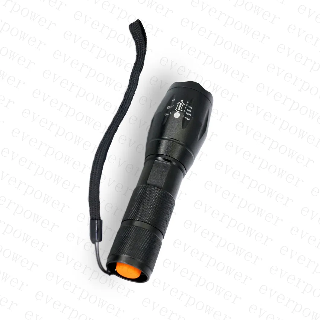 High Power Aluminum Tactical Zoomable CREE T6 LED Torch