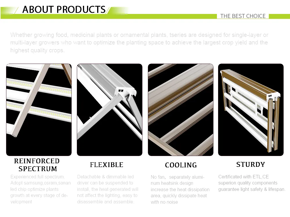 Higrowsir LED Horticultural Lighting 2021 Newest 660W LED Bar Heatsink 301b 561c LED Grow Light