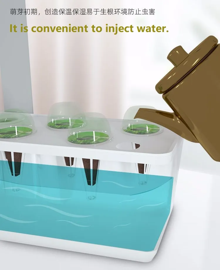 Hydroponics Smart Indoor Garden Herb Vegetable Planter Plant Flower Pot Educational Equipment Kitchen Home Appliance with LED Grow Light