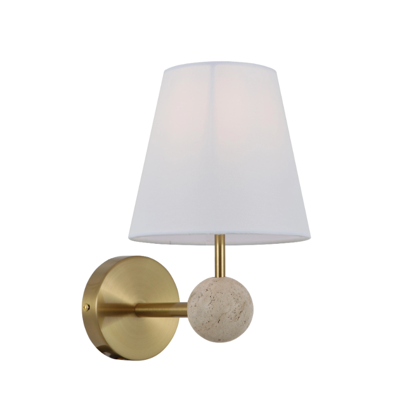 Travertine wall Sconce