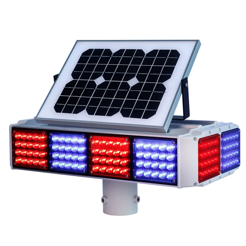 IP68 Road Safety Lamp Solar Burst Flash Lamp Single Solar Powered LED Traffic Warning Light