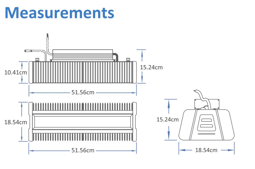 LED Grow Lights Full Spectrum for Greenhouse Indoor Lighting 300W