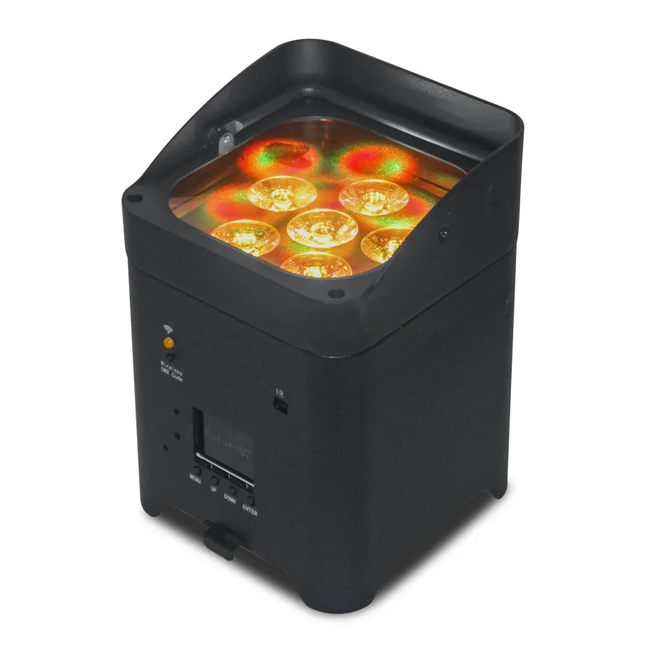 LED PAR Can Light Wireless Battery Powered LED Uplights 6X18W Rgbawv 6-in-1 LED PAR Light