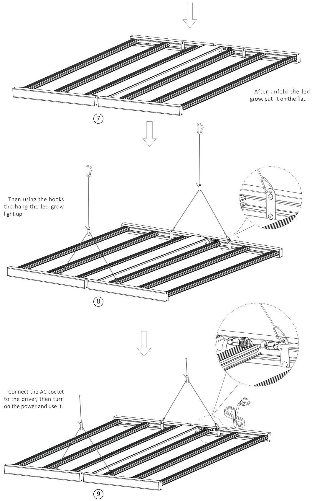 Newest Hortibloom Mega Plus Full Spectrum Commercial Horticulture 660W LED Grow Light Bar Hot Sale Products