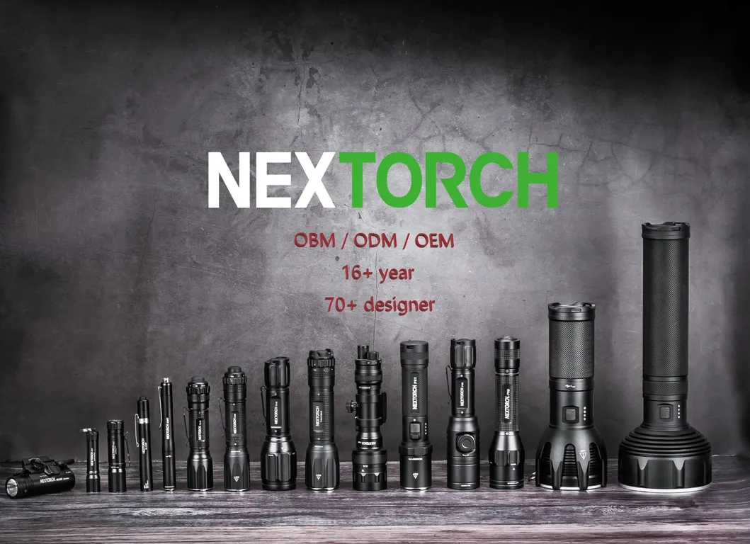 Nextorch 1400 Lumen P8 Self Protection High Power Compact Outdoor Flashlight