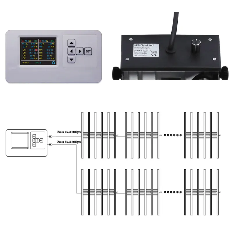 Patent Design Adjustable 3 Years Warranty WiFi Control 640W LED Plant Grow Bar Light