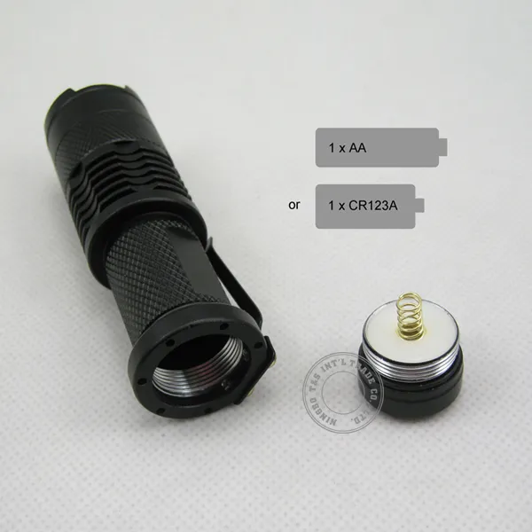 Pocket Size Zoomable 3 Watt LED Flashlight (T4196)