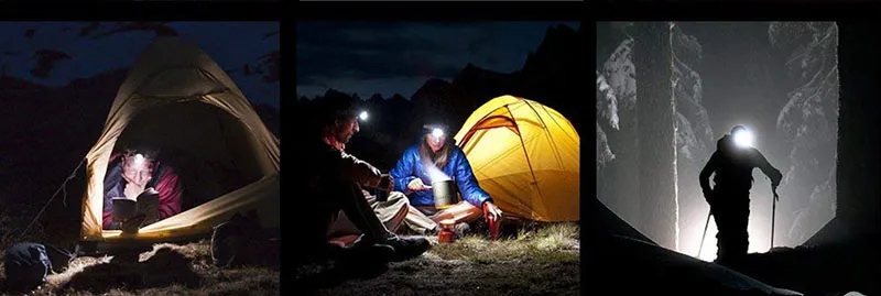 Rechargeable Headlight with Sensor Switch and Waterproof IP65