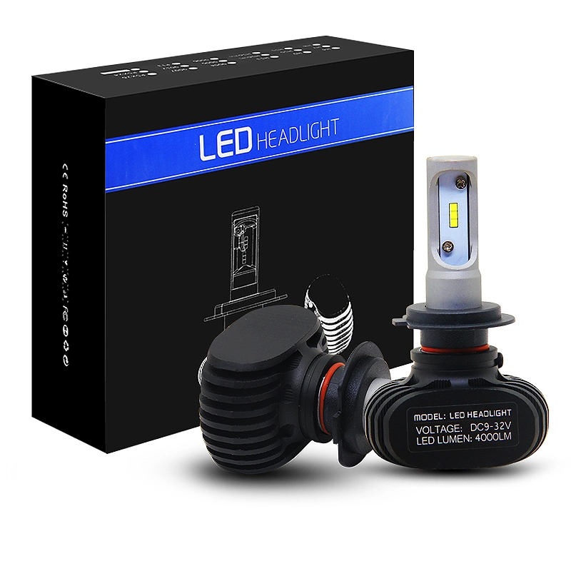 S1 Kit Lampada Farol Bombillo Luz LED Focos LED Kit Luces LED H4/H3/ H7/9005/9006 Super Bright Car COB Csp LED Headlight