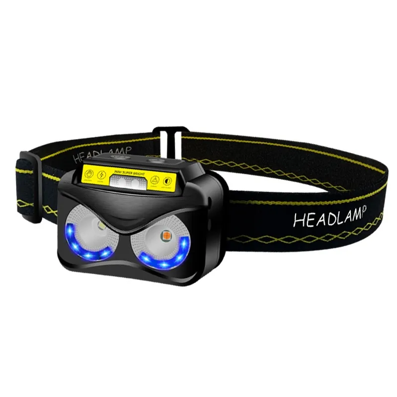 Sensor Lamp USB Chargeable COB Xpg Torch Built-in Battery Headlamp