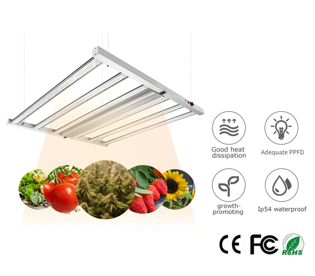 Stock in Us/Canada Samsung Diode Flexstar Dimmable 100-277V 347V 480V 1000W 800W 720W 645W 120W Grow Light Fixture