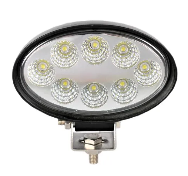 Super Bright Car LED Work Light 24W 5.5 Inch Oval Astigmatism Light, Truck Modified Front Bumper Side Light Reversing Light