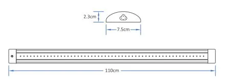 Vertical Farming Hydroponic System Greenhouse 80W 110W LED Grow Light
