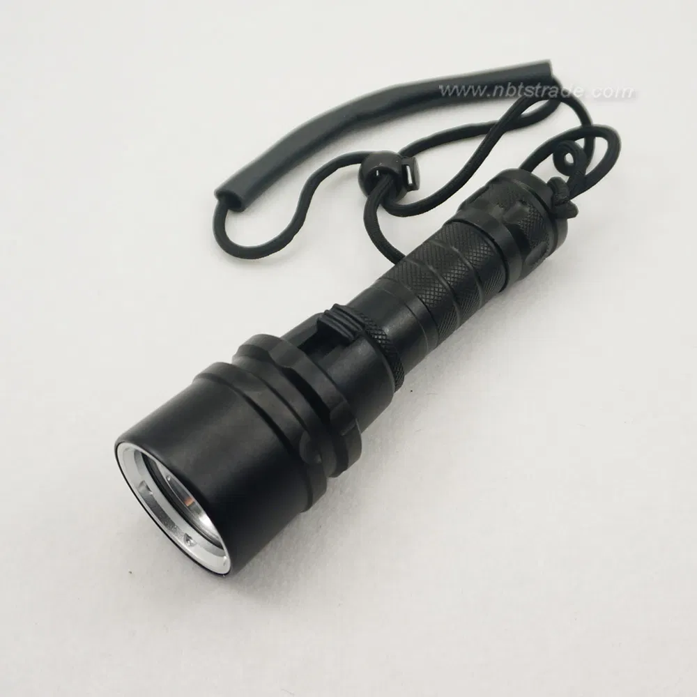 Waterproof Aluminium Casing High Power LED Flashlight for Diving