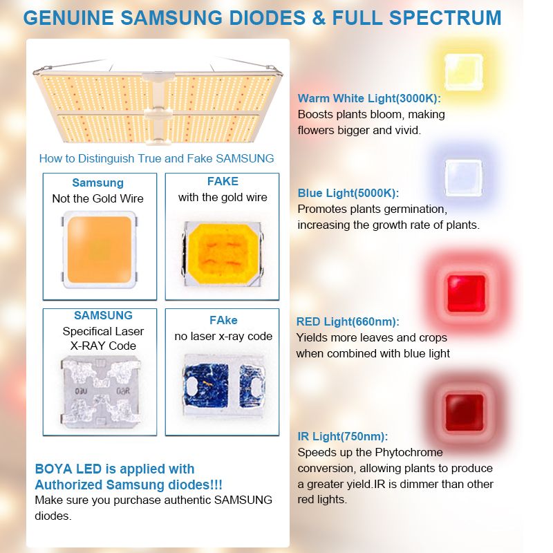 Wholesales Quantum Board 100W 200W 400W 600W Samsung 301b 301h High PPE Ddfd LED Grow Light