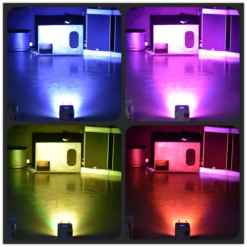 Wireless WiFi Control Rechargeable Battery Power 4X15W RGBWA UV LED PAR Can Light